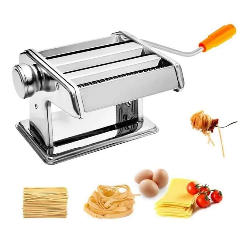 Pasta Press Machine Noodle Maker Split Two-Knife Household Manual Pasta Machine Pressure DIY Noodles