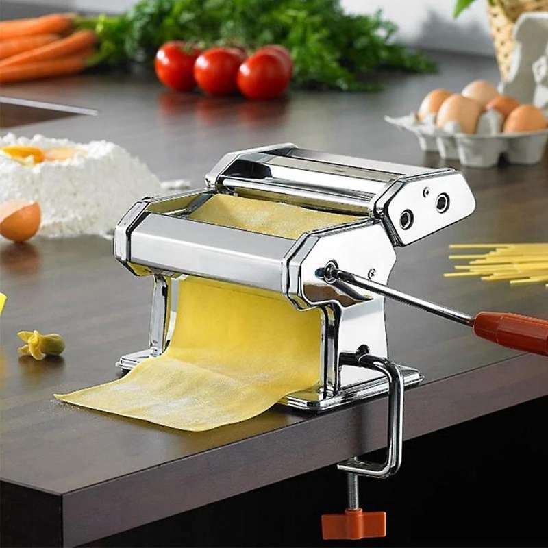 Pasta Press Machine Noodle Maker Split Two-Knife Household Manual Pasta Machine Pressure DIY Noodles