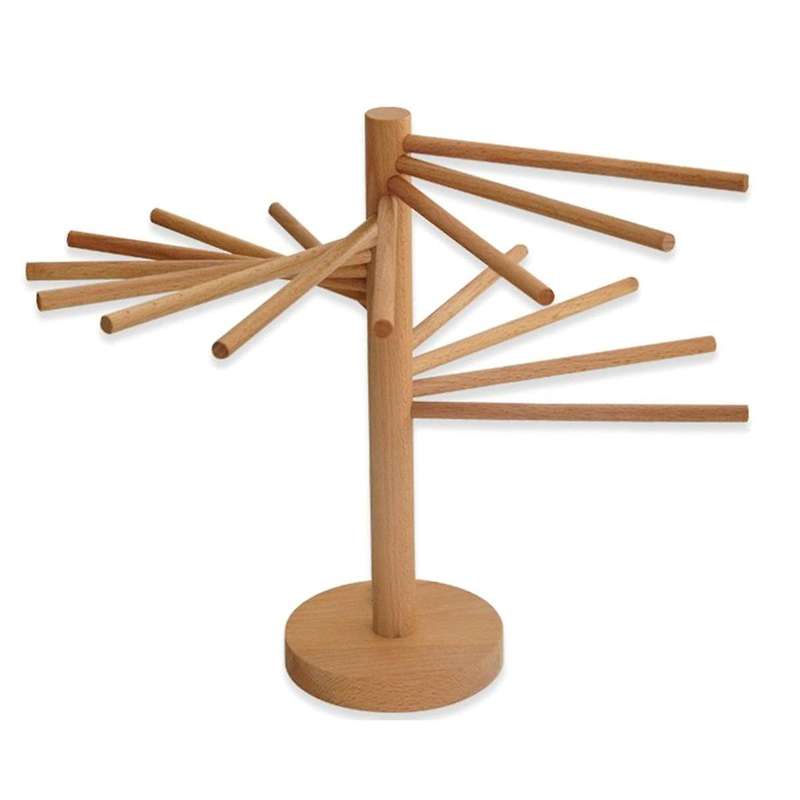 Pasta Drying Rack, Wood Pasta Dryer Rack, Collapsible Spaghetti Noodle Dryer, Pasta Hanger Rack with