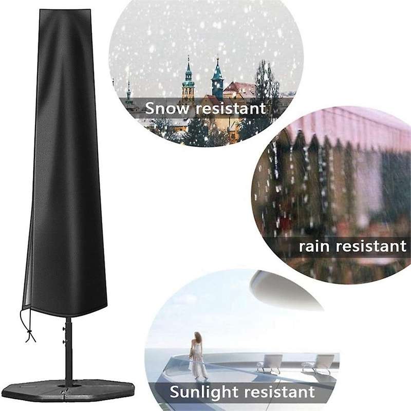 Patio Umbrella Cover - Waterproof Patio Parasol Covers with Zipper for 7Ft to 11Ft Outdoor Umbrellas