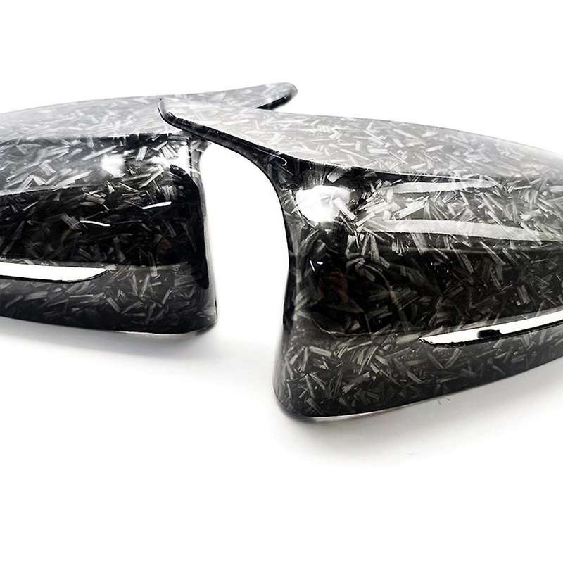 Pattern Ox Horn Side Door Rearview Mirror Cover Cap for 4 5 7 8 Series G30 G11 G12 Mirror Cover Repl