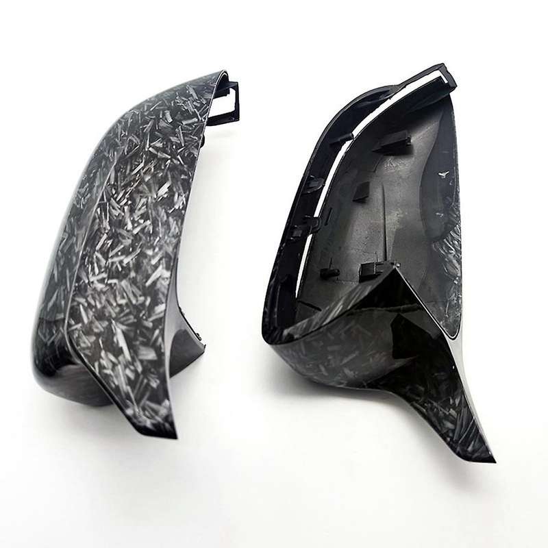 Pattern Ox Horn Side Door Rearview Mirror Cover Cap for 4 5 7 8 Series G30 G11 G12 Mirror Cover Repl