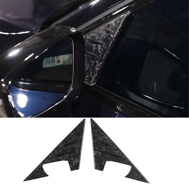 Pattern Car A-Pillar Triangle Decoration Cover Trim Stickers for 3 Series G20 2020-2023 Trim Accesso