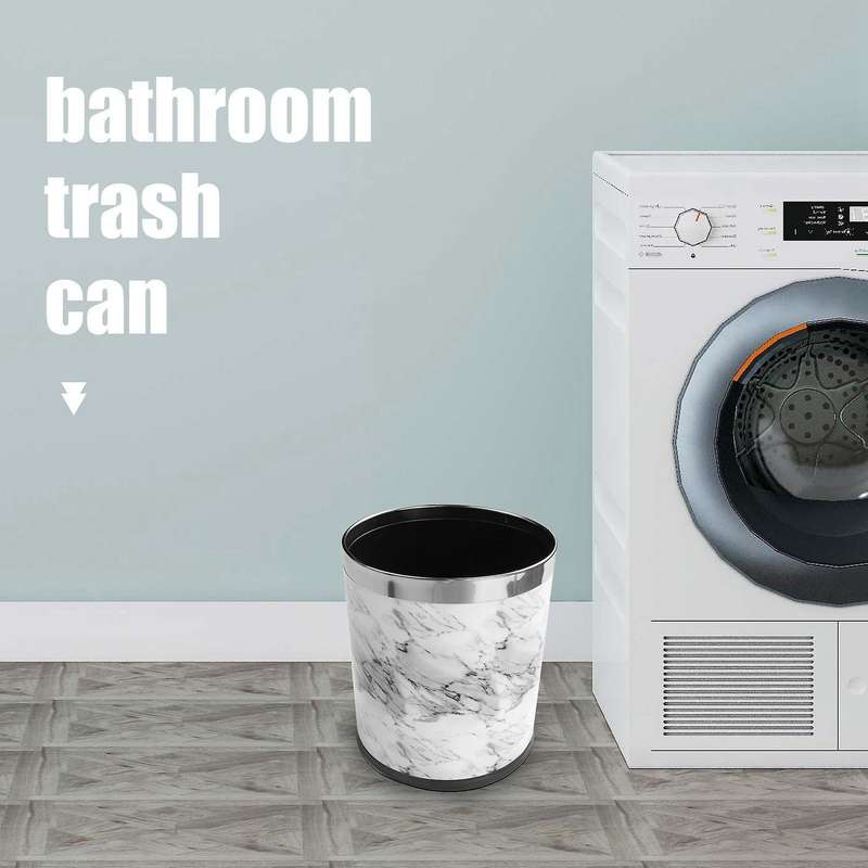 Pattern 10l Trash Can Bin Buckets Diameter 23cm Height 27cm Waste Bins Living Room Bathroom Kitche