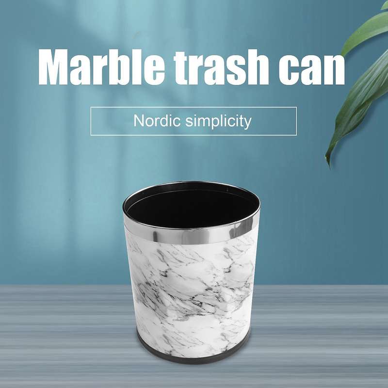 Pattern 10l Trash Can Bin Buckets Diameter 23cm Height 27cm Waste Bins Living Room Bathroom Kitche