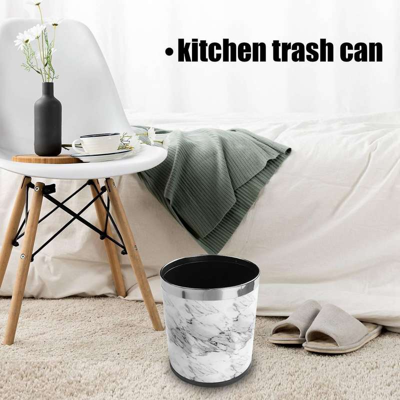 Pattern 10l Trash Can Bin Buckets Diameter 23cm Height 27cm Waste Bins Living Room Bathroom Kitche