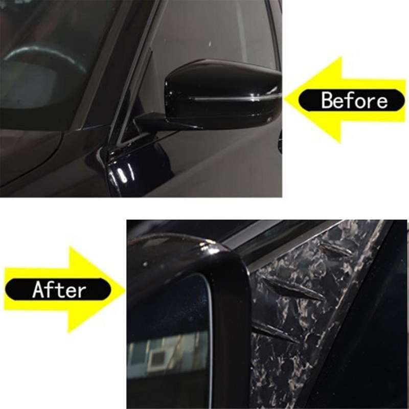 Pattern Car A-pillar Triangle Decoration Cover Trim Stickers for 3 Series G20 2020-2023 Trim Acces
