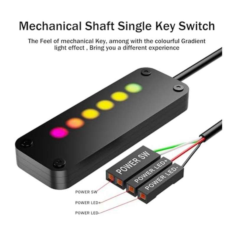 PC Power Control Touch Sliding Control PC Power Desktop Computer External Power SW Power LED on Off