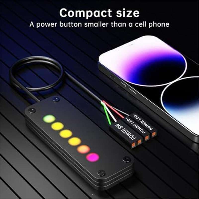 PC Power Control Touch Sliding Control PC Power Desktop Computer External Power SW Power LED on Off