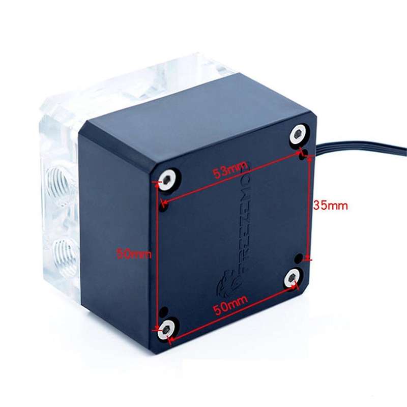 PC Water Cooling Pump Mute Silent Support PWM Intelligent Temperature Regulation Flow 800L/H, PU-FS4