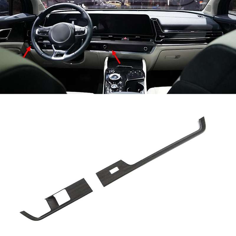 Peach Wood Car Interior Headlight Panel Frame Sticker Cover Trim for NQ5 2022 2023