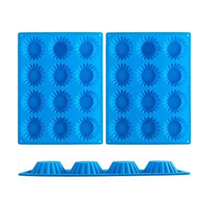 Peanut Cup Cake Mold, Silicone Mini Tart Pan for Bite Size Fat , Silicone Chocolate Candy Mold For