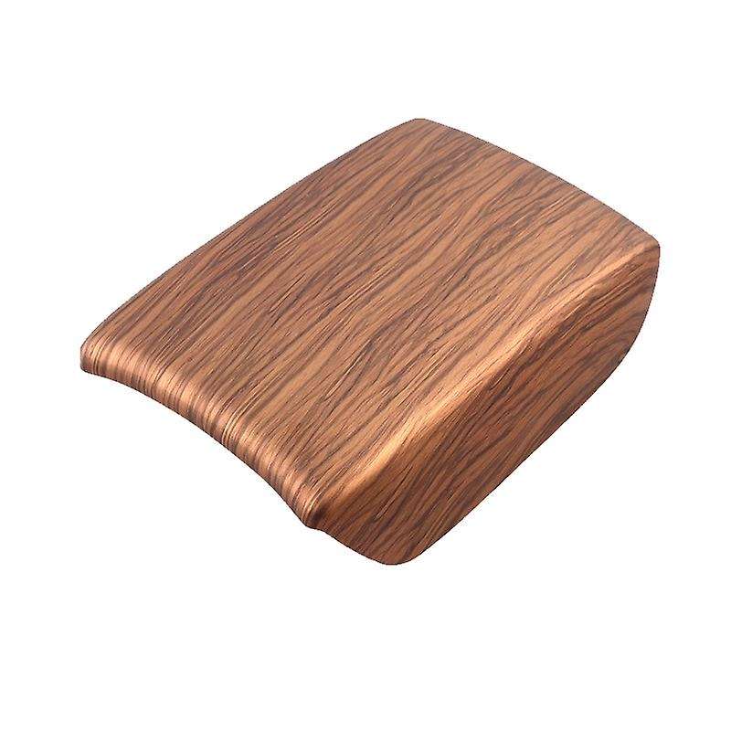 Peach Wood Grain Center Console Armrest Storage Box Panel Cover Trim for -V 2017-2020 Accessories