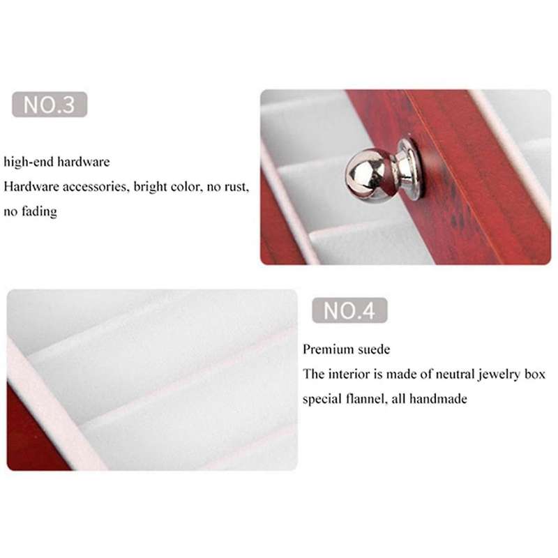 Pear Wooden Pen Display Box 12 Box Storage Visual Wear-resistant Scratch-resistant Wooden Bracket Di