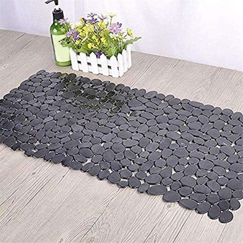 Pebble Bath Mat for Bathtub to Anti- Bathtub Mat In Shower (grey)