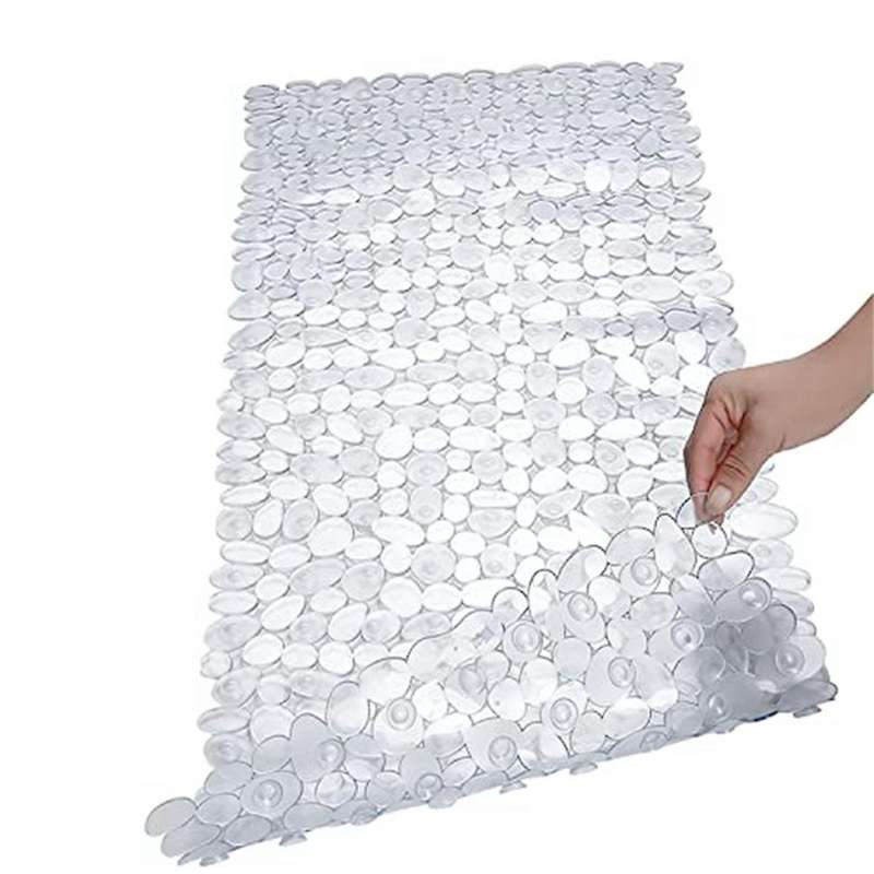 Pebble Bath Mat for Bathtub to Anti- Bathtub Mat In Shower (grey)