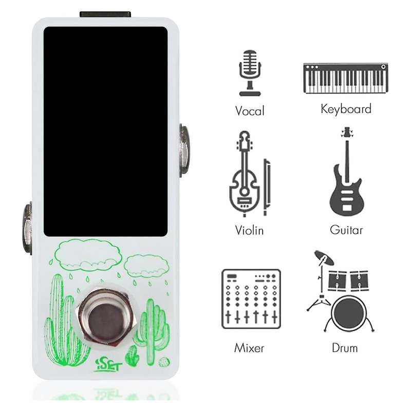 Pedal High Chromatic Auto with Lcd Display for Guitar Volin True Bypass