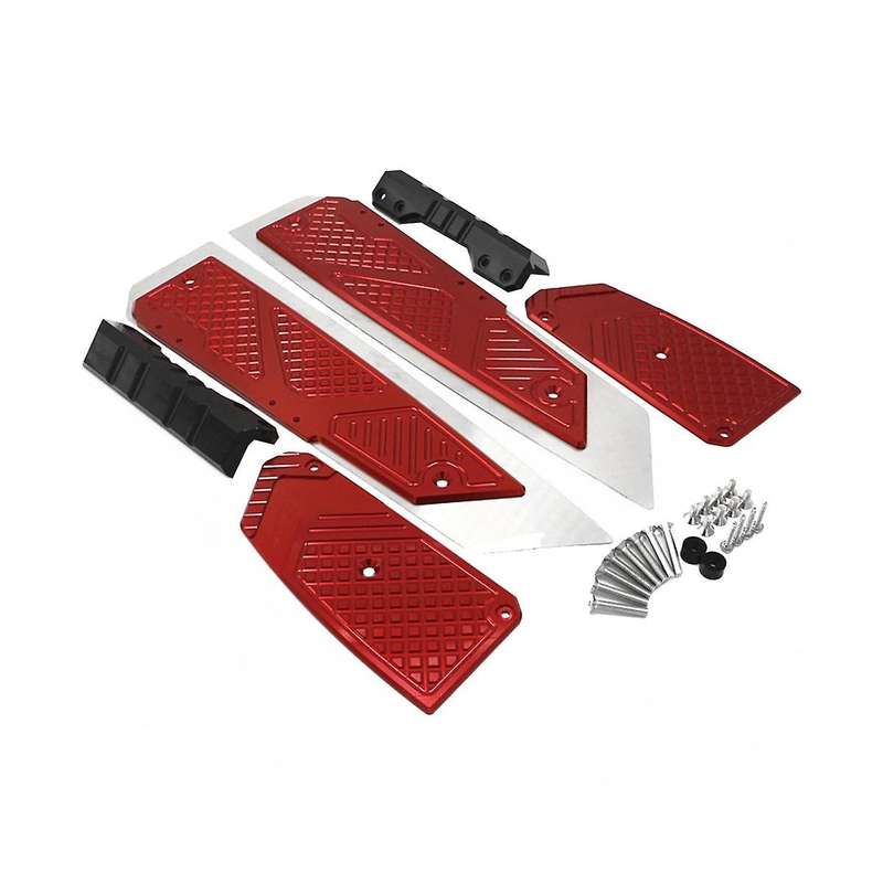 Pedals Cnc Anti- Foot Pads Foot Pads Motorcycle Accessories for Forza 300 350, Red