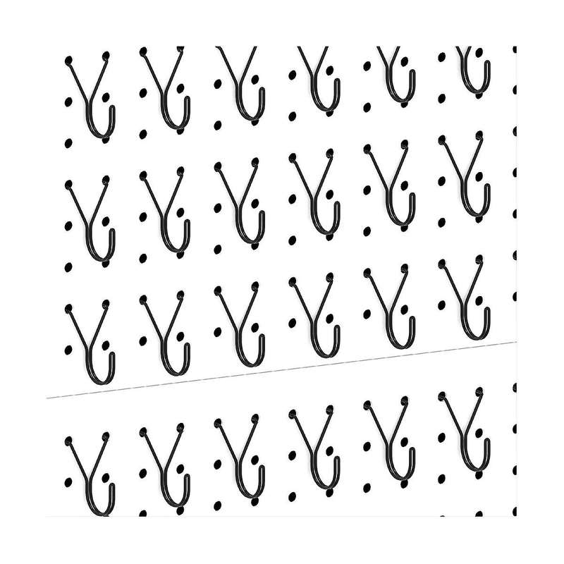 Peg Board Hooks,black J-hook for Hanging Jewelry, Keys, Retail Items, Small Tools, Fit 1/8in 3/16in