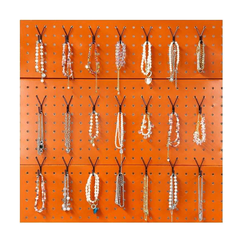 Peg Board Hooks,black J-hook for Hanging Jewelry, Keys, Retail Items, Small Tools, Fit 1/8in 3/16in