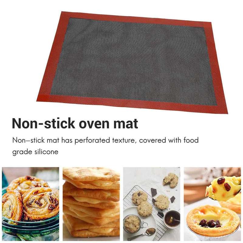 PerCompatibleated Silicone Baking Mat Non-Stick Baking Oven Sheet Liner Compatible Cookie /Bread/ Ma