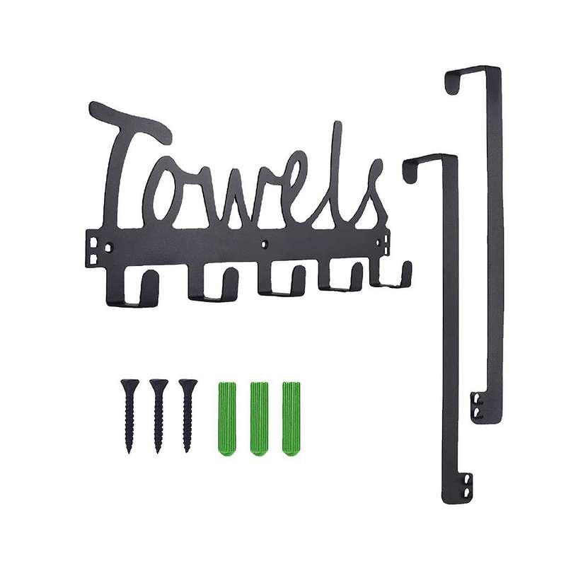 Perforation-free Door Rear Coat Hook Door Rear Storage Rack Towel Rack Wall-mounted Towel Rack Is A