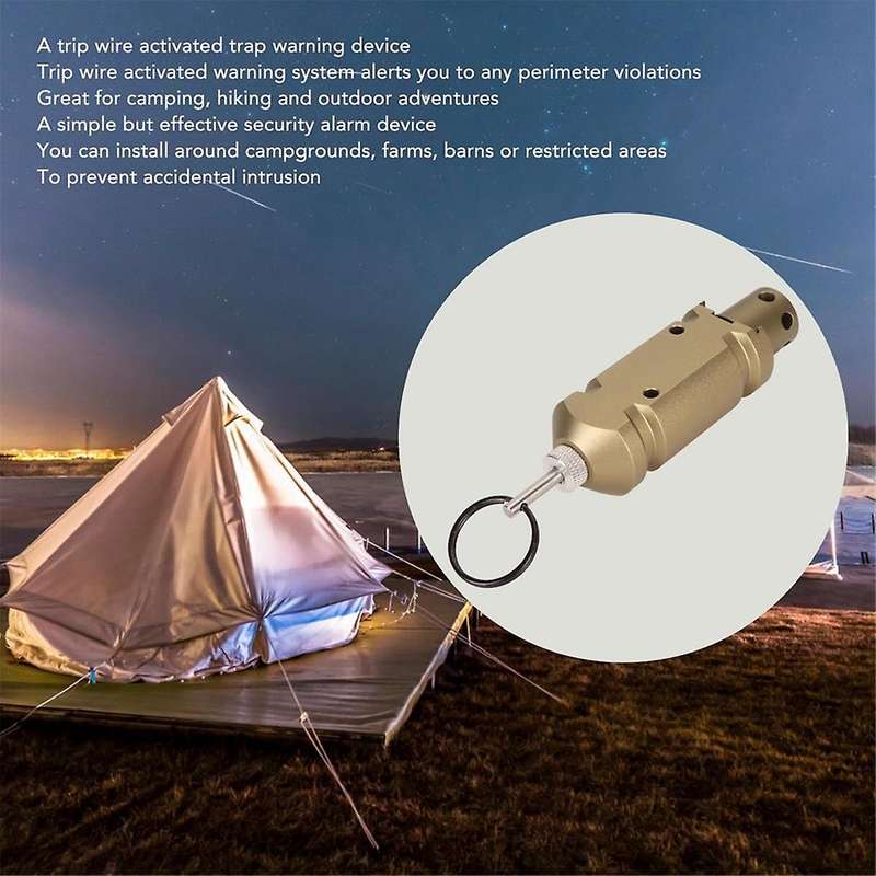 Perimeter Trip Alarm Loud Early Warning Security System 12 Gauge Camping Trip Wire Alarm Device for