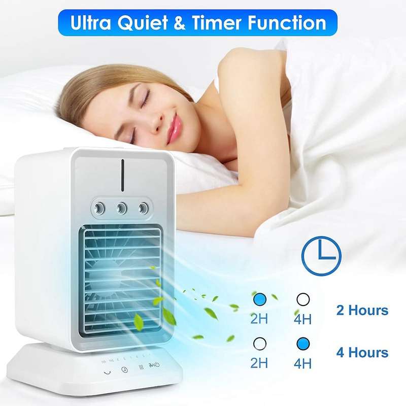 Personal Air Conditioner,portable Evaporative Air Fan Timing & Oscillation Function Humidifier Outd