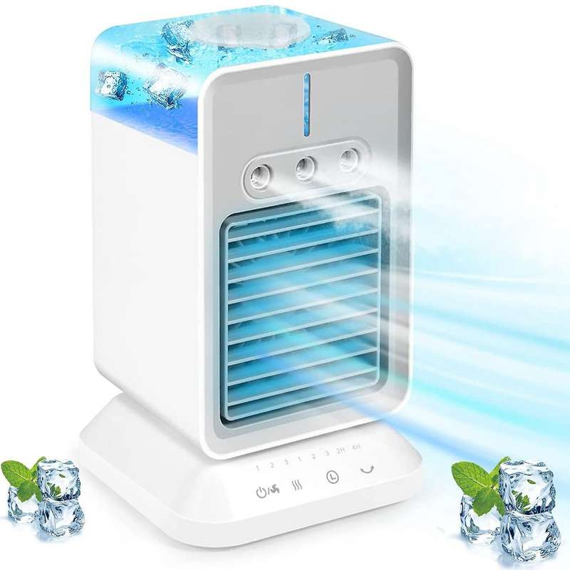 Personal Air Conditioner,portable Evaporative Air Cooler Fan Timing & Oscillation Function Humidifi