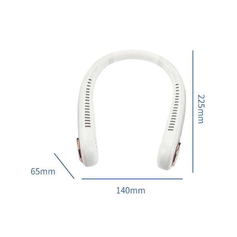 Personal Neck Fans, 3 Levels Portable Neck Fan, Usb Rechargeable Neck Fan Bladeless Neck Fan, White