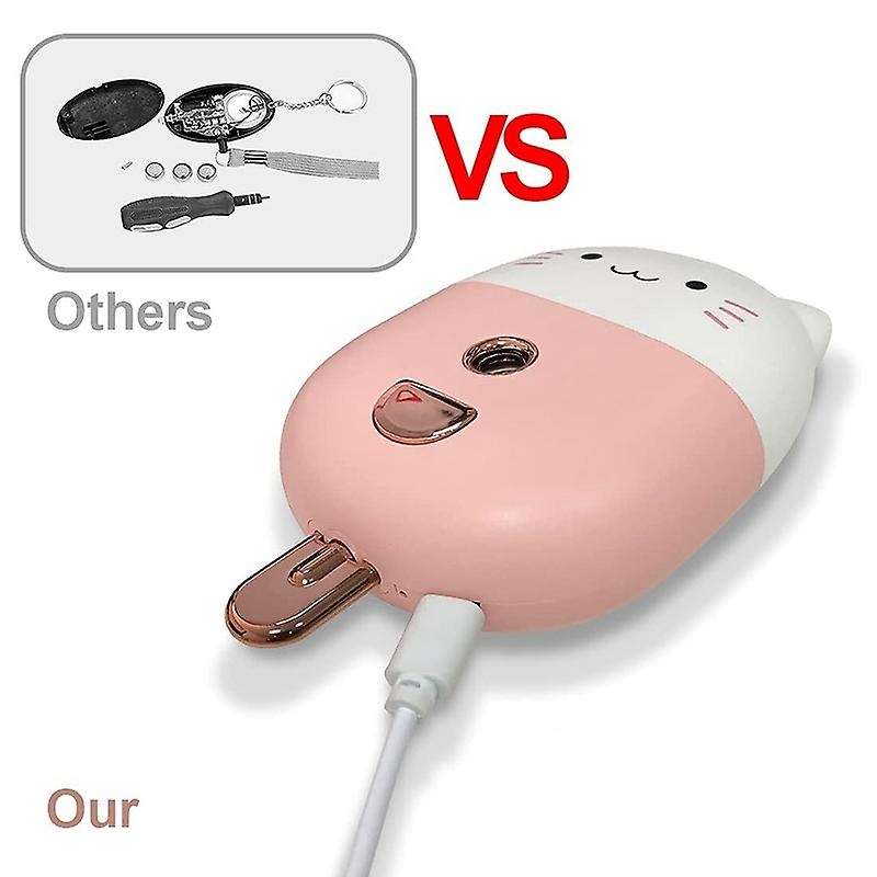 Personal Safe Sound Alarm with Mini Mister Personal Portable Misting Spray Cool Mist Alarm for Women