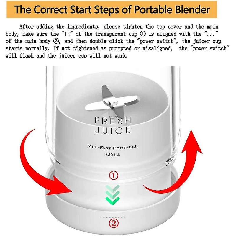 Personal Size Blender, Portable Blender, Battery Powered USB Blender Pink