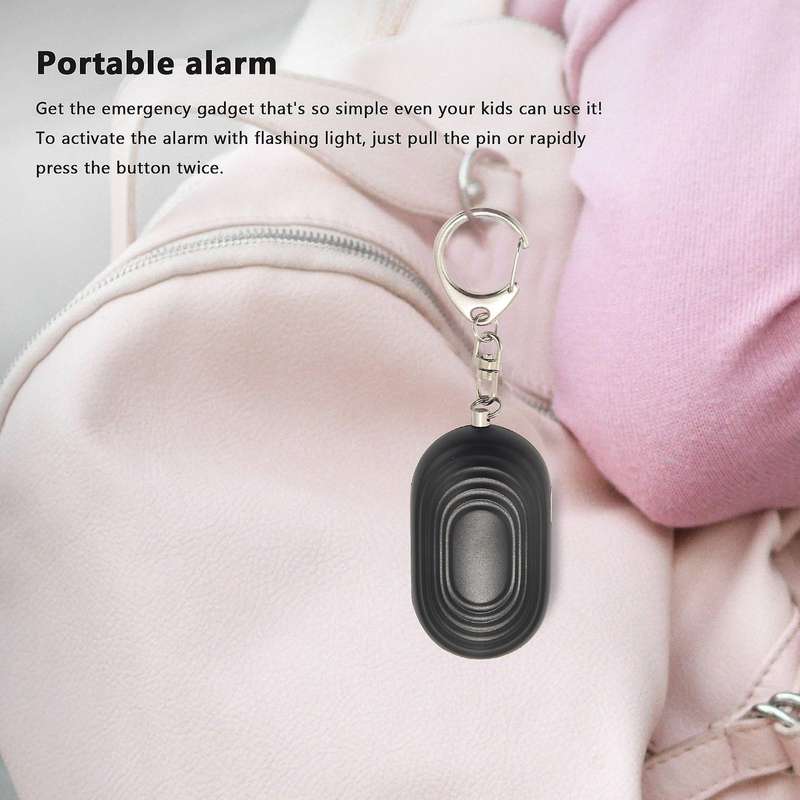 Personal Protection Alarm Keychain - 130 Db Loud Sonic Siren Device with Flashlight to Increase Saf