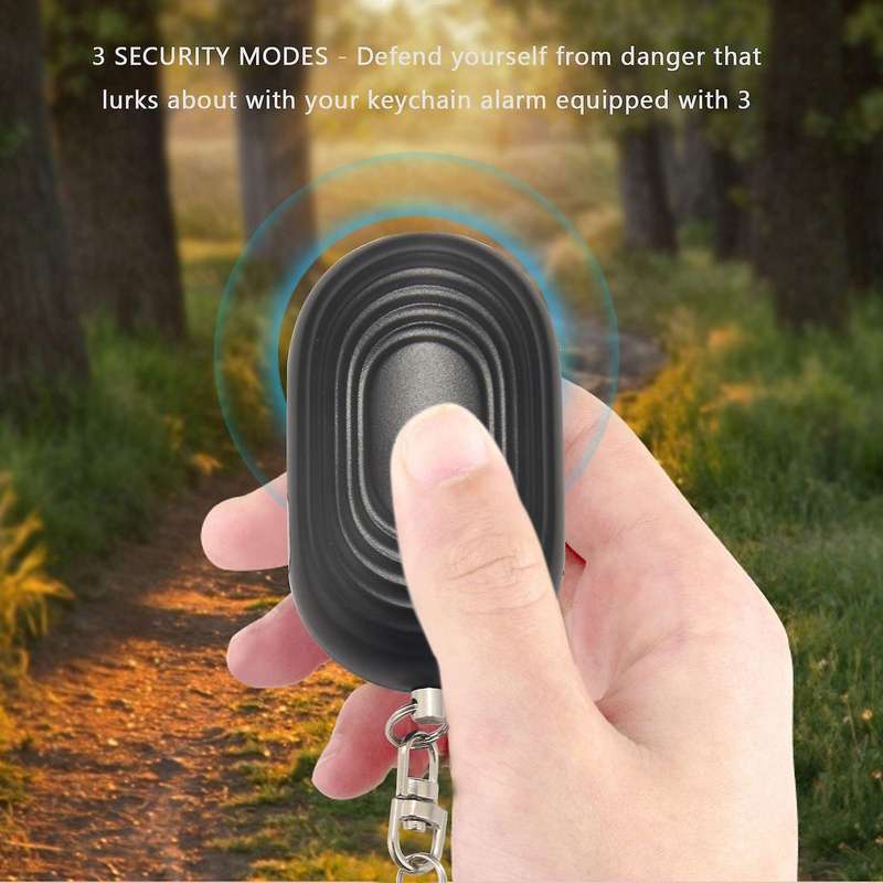 Personal Protection Alarm Keychain - 130 Db Loud Sonic Siren Device with Flashlight to Increase Saf
