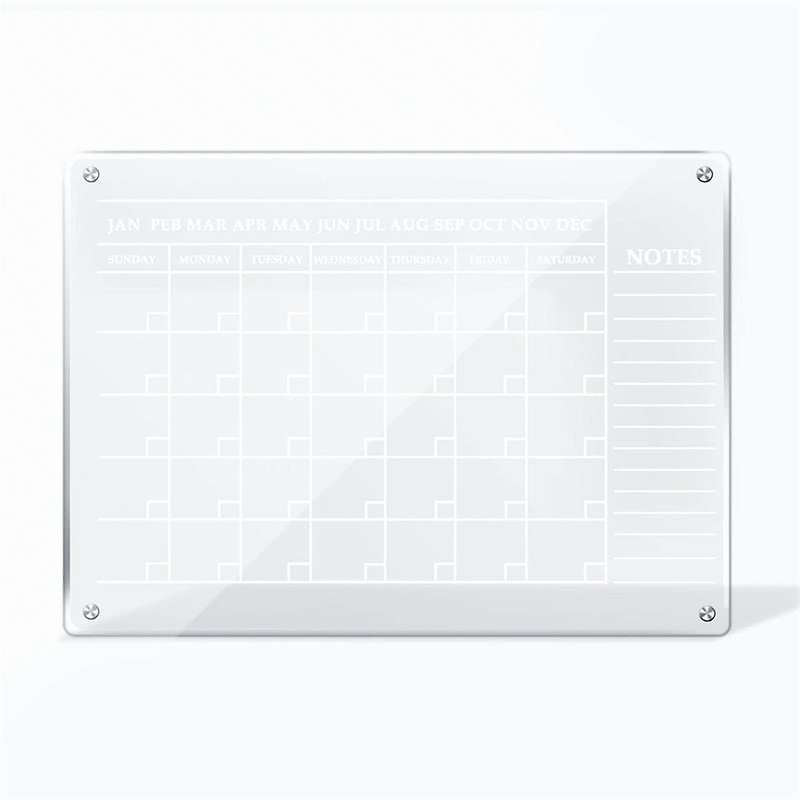 Personalized Acrylic Wall Calendar, Magnetic Acrylic Calendar Board, Personalized Dry Clean Board
