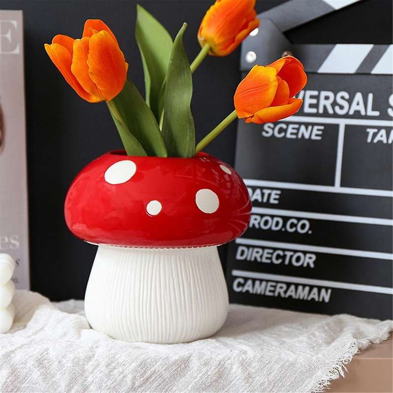 Personalized Mushroom Vase Home Decoration Hydroponic Flower Arrangement Decoration