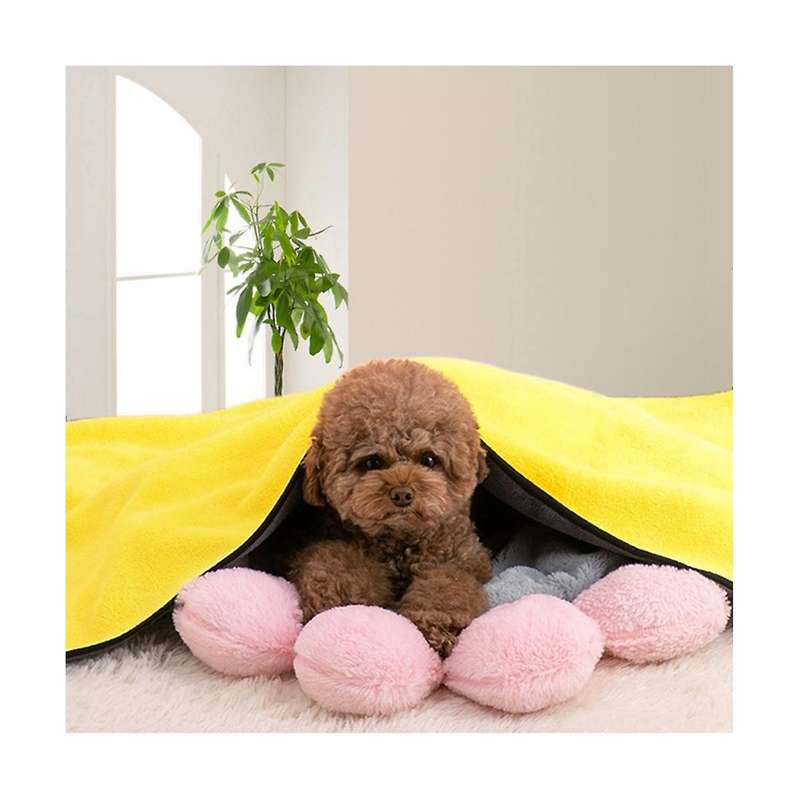 Pet Absorbent Bath Robe Soft Fiber Bath Towel Convenient Pet Cleaning, Cleaning Supplies