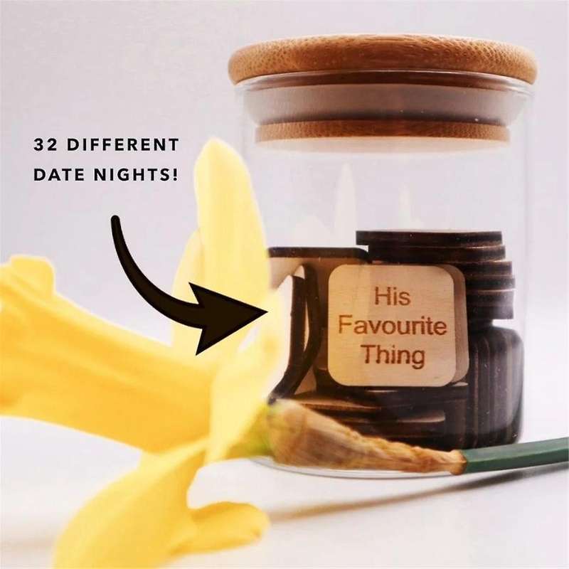 Personalized 32 Ideas Date Night Jar - Couple Night Activity Dating Night Jar