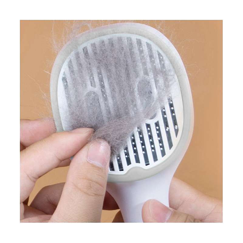 Pet Comb -pet Brush Cleaning Brush for Shedding Dog Cats Grooming Comb Removes Loose Underlayers &