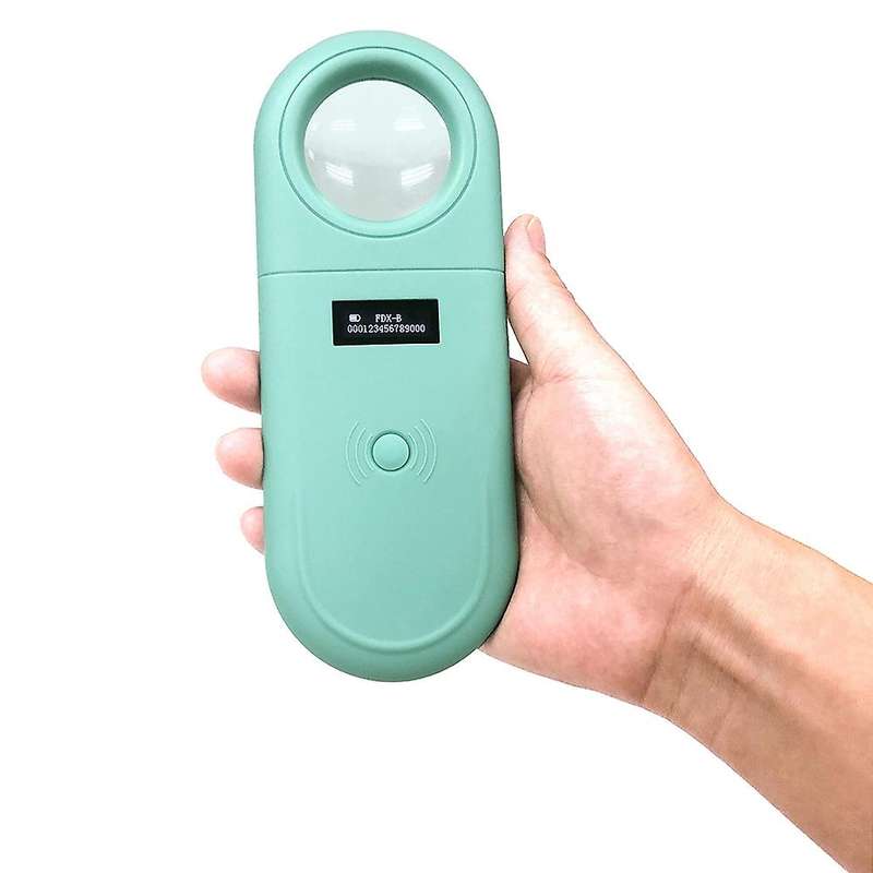 Pet Scanner Handheld Pet ID Reader Portable RFID Reader with LED and Magnifier Function for 134.2Khz