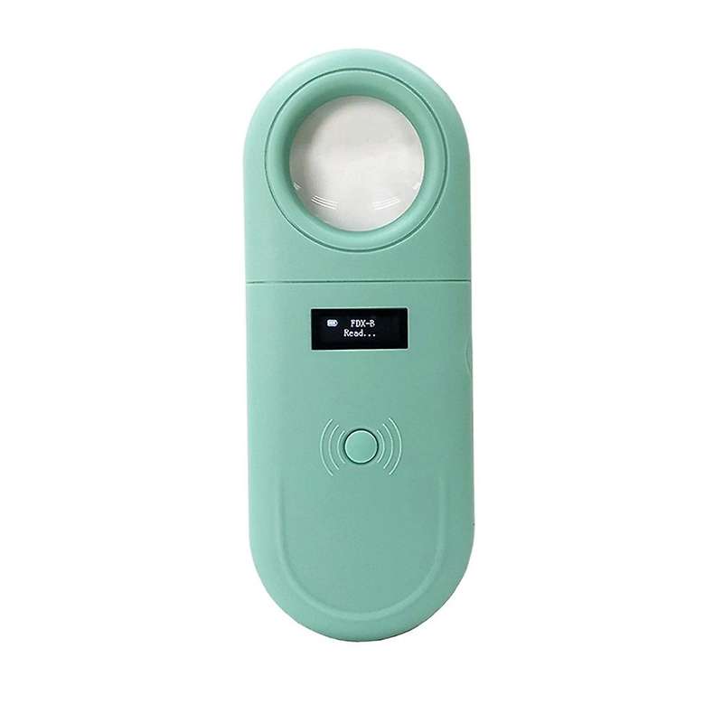Pet Scanner Handheld Pet ID Reader Portable RFID Reader with LED and Magnifier Function for 134.2Khz