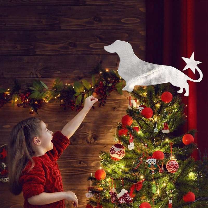 Pet Christmas Decoration Christmas with Star Event Dress Dachshund Star