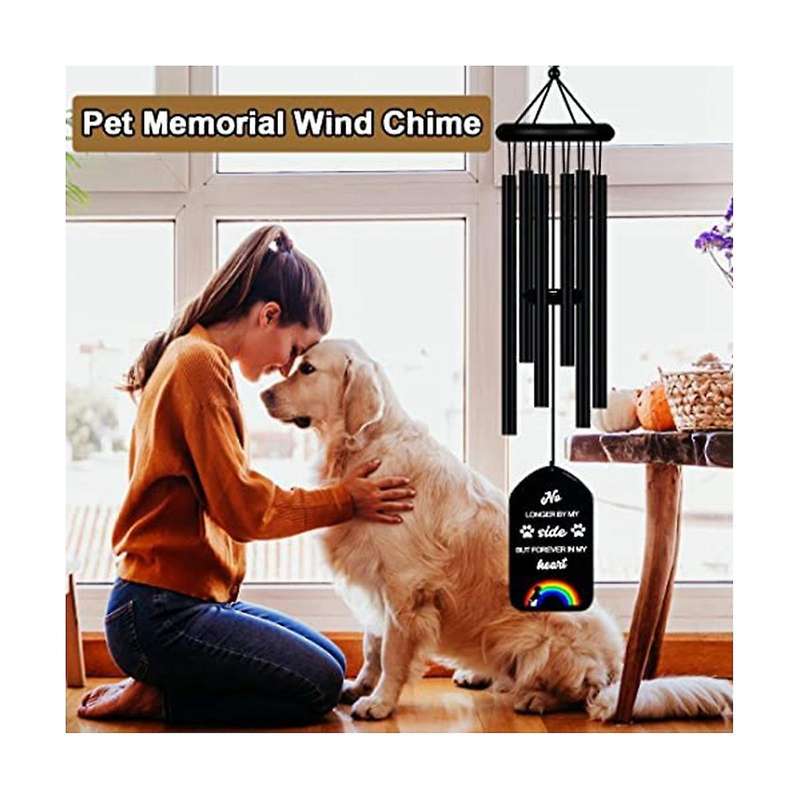 Pet Memorial Wind Chimes,Pet Remembrance Gift in Memory Dog Passing ,Bereavement Windchime for Loss