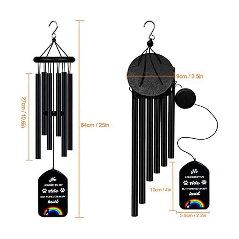 Pet Memorial Wind Chimes,Pet Remembrance Gift in Memory Dog Passing ,Bereavement Windchime for Loss