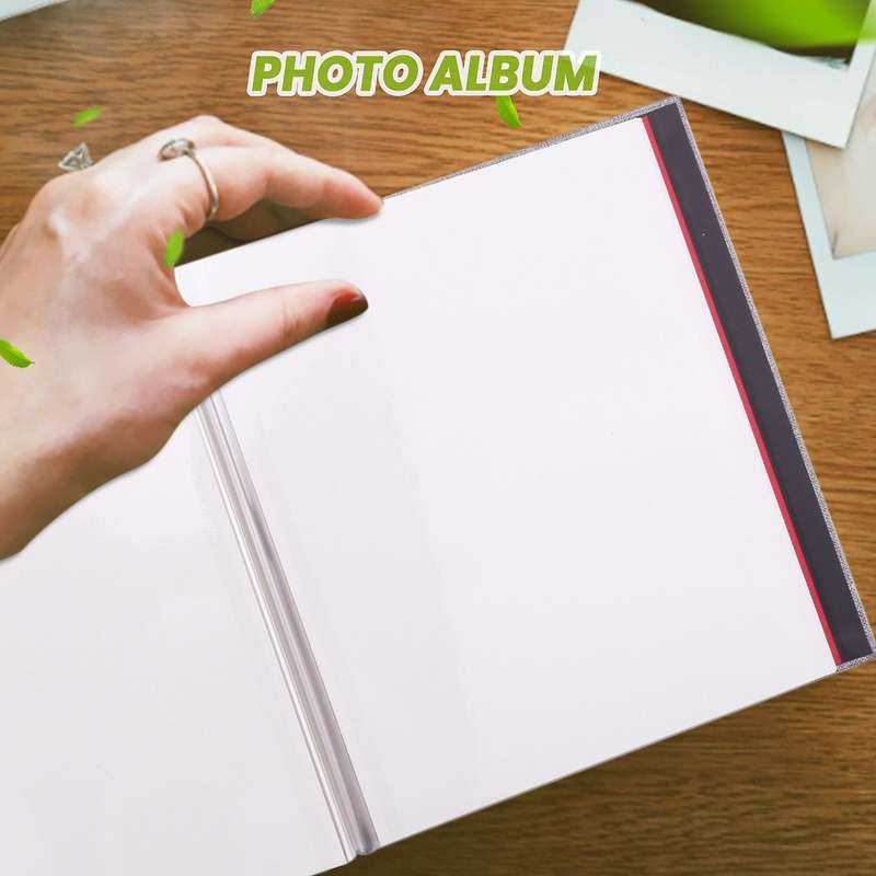 Photo Album Scrapbook Linen Art Diy Memory Book Thick Pages with Protective Film Save Images Perman