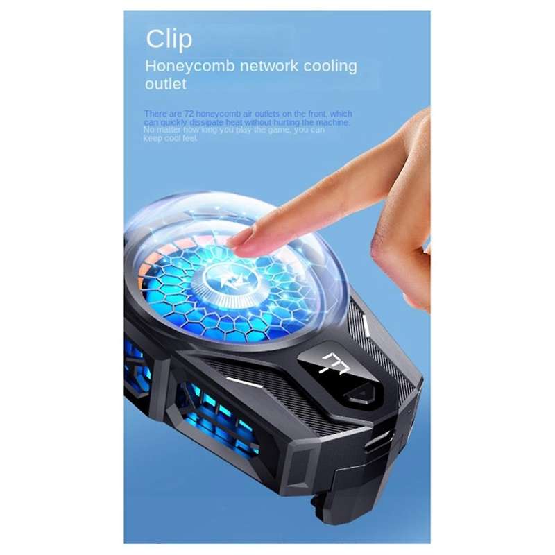 Phone Cooler with Semi-Conductor Cooling Chip Mobile Phone Radiator Rapid Cooling Suitable for Most