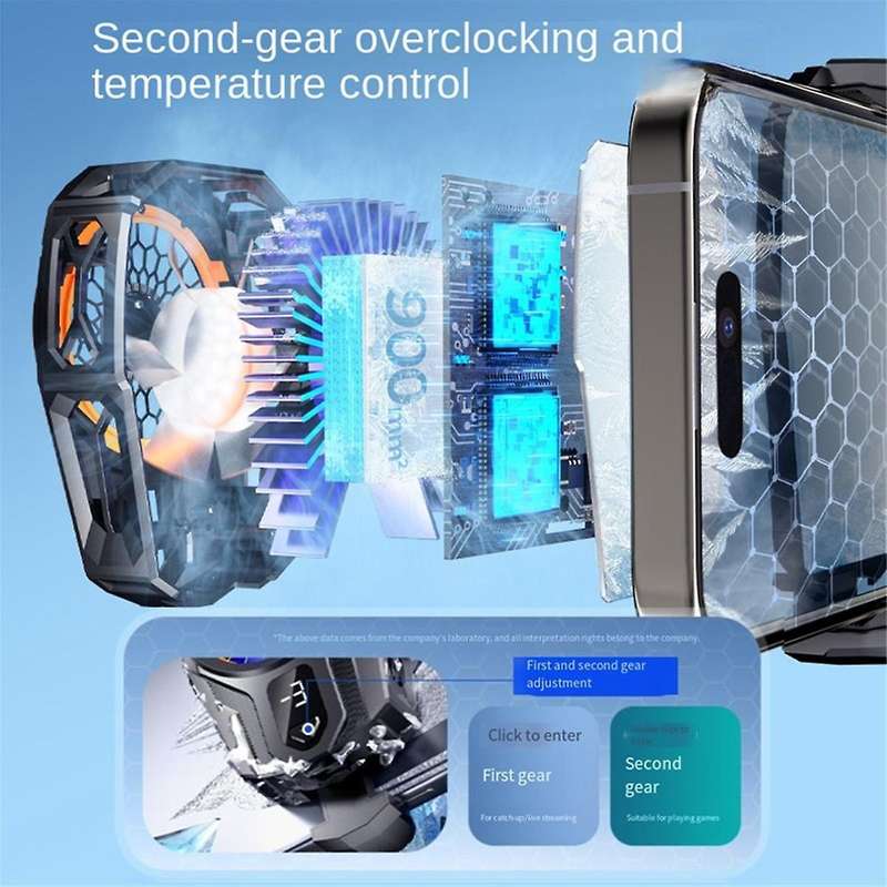 Phone Cooler with Semi-Conductor Cooling Chip Mobile Phone Radiator Rapid Cooling Suitable for Most
