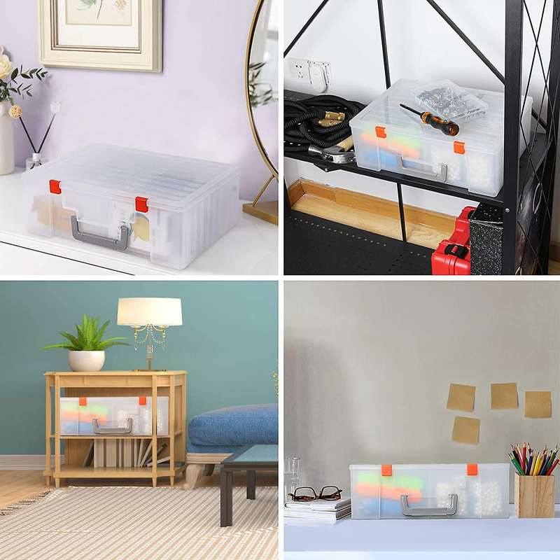 Photo Storage Box 4x6Inch, 18 Inner Photo Case Photo Organizer Acid-Free Photo Box Storage Photo Kee
