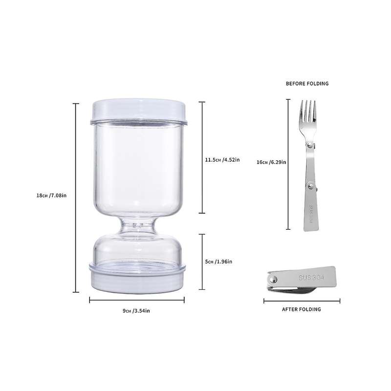 Pickle Container Jar Easy Separation Leak-proof Lid Canned Pears Olive Pickled Cucumber