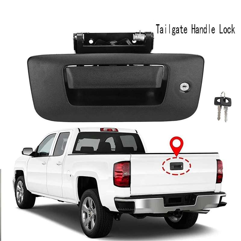 Pickup Truck Handle Lock Kit with Key for 07-14 and 1500 2500 3500 Hd